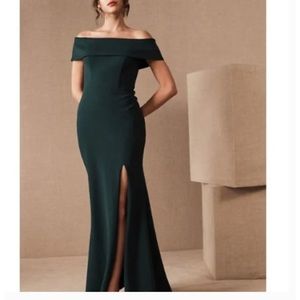 BHLDN Delice Off-the-Shoulder Crepe Dress- Size 6